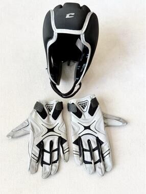 Adidas Football Gloves + Champro Soft Shell Helmet 7v7 Training Gear